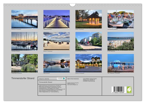 Produktbild: Timmendorfer Strand (Wandkalender 2026 DIN A3 quer), CALVENDO Monatskalender