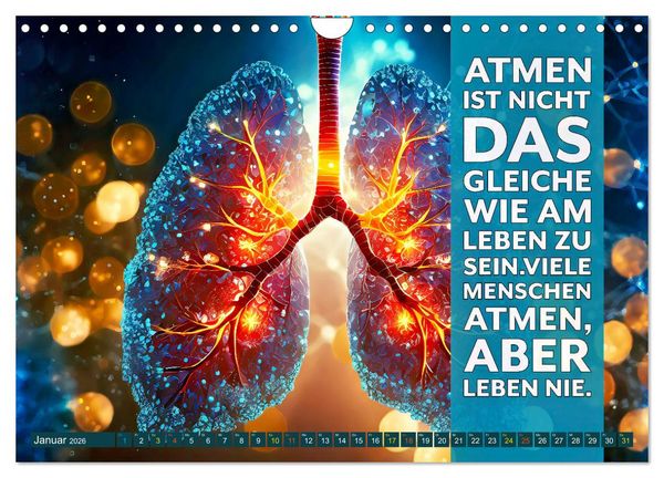 Produktbild: Im Flow des Atems - Energie des Lebens (Wandkalender 2026 DIN A4 quer), CALVENDO Monatskalender