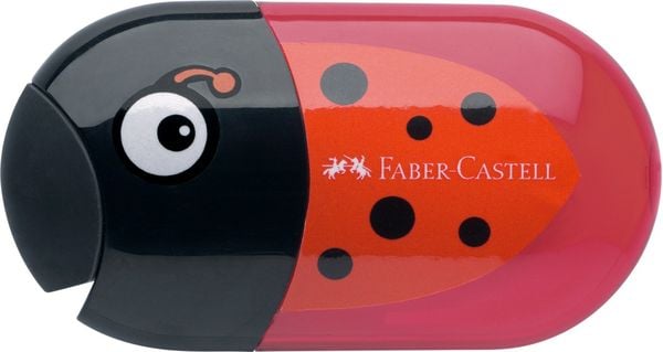 Produktbild: Faber-Castell Doppelanspitzer K&auml;fer mit Radierer