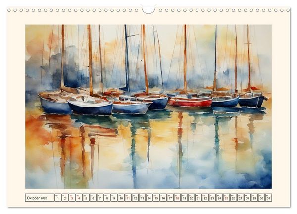 Produktbild: Facetten des Meeres (Wandkalender 2026 DIN A3 quer), CALVENDO Monatskalender