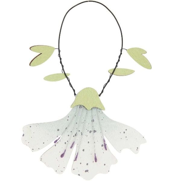Produktbild: Holz Deko-H&auml;nger Bl&uuml;te, mint