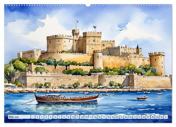 Produktbild: Kalimera Griechenland (hochwertiger Premium Wandkalender 2026 DIN A2 quer), Kunstdruck in Hochglanz