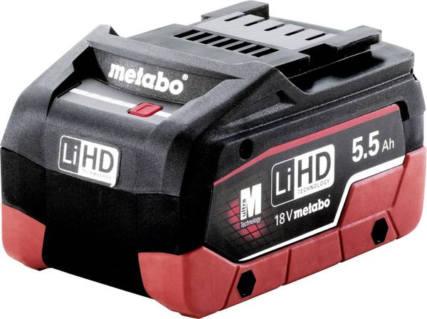 'Metabo LiHD Akkupack 18V - 5,5Ah 'AIR COOLED' 625368000 Werkzeug-Akku 18V 5.5Ah LiHD'