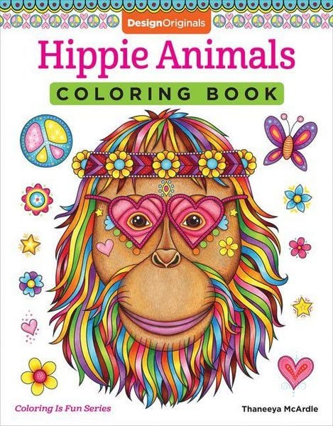 Produktbild: Hippie Animals Coloring Book