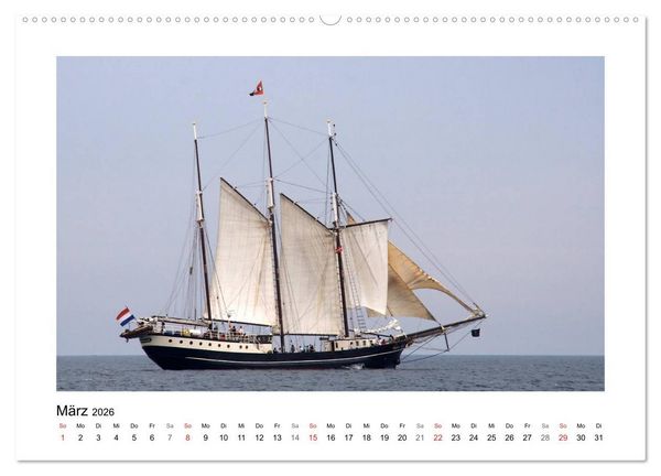 Produktbild: Traditionsschiffe auf der Ostsee (Wandkalender 2026 DIN A2 quer), CALVENDO Monatskalender