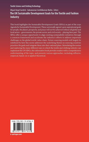 Produktbild: The UN Sustainable Development Goals for the Textile and Fashion Industry