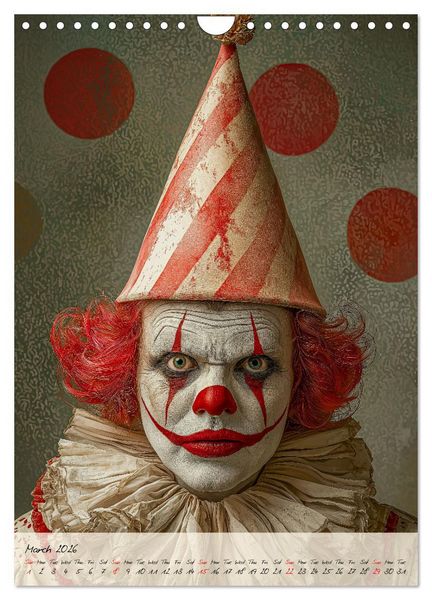 Produktbild: Circus Faces (Wall Calendar 2026 DIN A4 portrait), CALVENDO 12 Month Wall Calendar