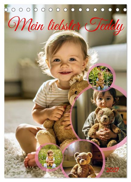Produktbild: Mein liebster Teddy (Tischkalender 2027 DIN A5 hoch), CALVENDO Monatskalender