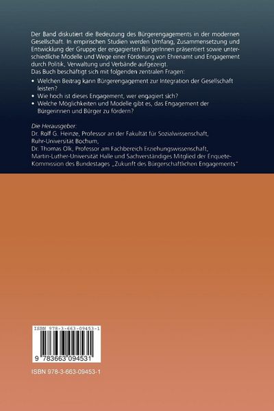 Produktbild: B&uuml;rgerengagement in Deutschland