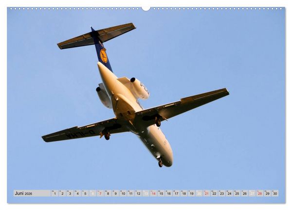Produktbild: Flugzeuge - Starts und Landeanfl&uuml;ge (hochwertiger Premium Wandkalender 2026 DIN A2 quer), Kunstdruck in Hochglanz