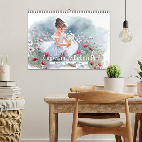 Produktbild: Zauberhafte Ballerina (Wandkalender 2027 DIN A3 quer), CALVENDO Monatskalender