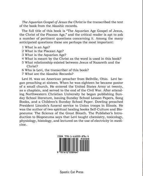 Produktbild: The Aquarian Gospel of Jesus the Christ
