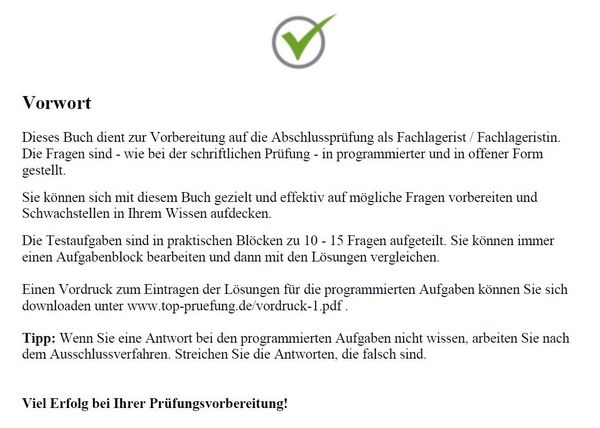 Produktbild: Top-Pr&uuml;fung Fachlagerist / Fachlageristin - 350 &Uuml;bungsaufgaben f&uuml;r die Abschlusspr&uuml;fung