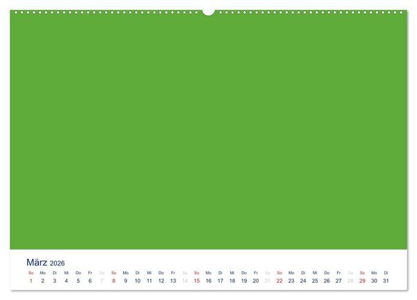 Produktbild: Farbiger Bastelkalender (Wandkalender 2026 DIN A2 quer), CALVENDO Monatskalender