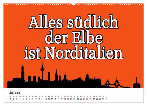 Produktbild: Hamburger Schnack (hochwertiger Premium Wandkalender 2026 DIN A2 quer), Kunstdruck in Hochglanz