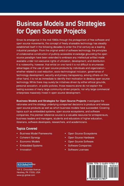 Produktbild: Business Models and Strategies for Open Source Projects