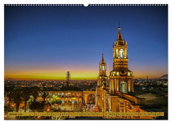 Produktbild: Urlaub in Peru (hochwertiger Premium Wandkalender 2026 DIN A2 quer), Kunstdruck in Hochglanz