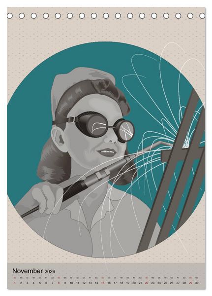 Produktbild: Zw&ouml;lf Augenblicke - Illustrationen aus dem Leben (Tischkalender 2026 DIN A5 hoch), CALVENDO Monatskalender