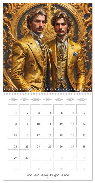 Produktbild: Zodiac Men (Wall Calendar 2026 12 &times; 12 Inch) CALVENDO 12 Month Wall Calendar