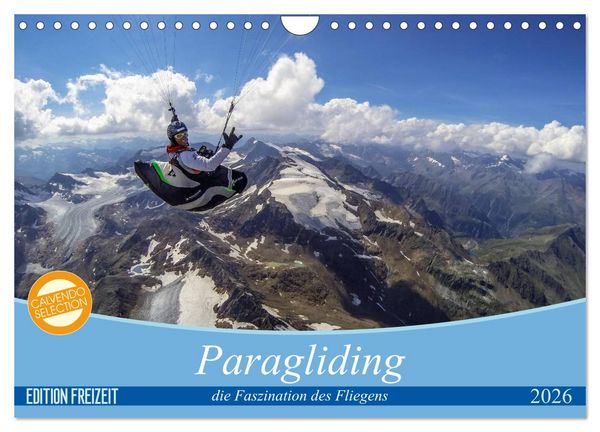Produktbild: Paragliding - die Faszination des Fliegens (Wandkalender 2026 DIN A4 quer), CALVENDO Monatskalender