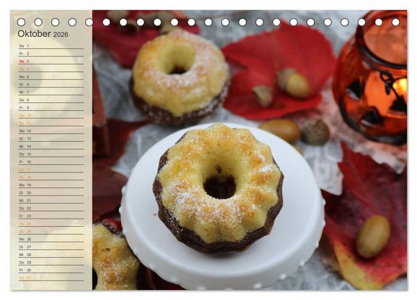 Produktbild: Kuchen, Keks und Co: Frau Bennos Leckereien f&uuml;r das ganze Jahr (Tischkalender 2026 DIN A5 quer), CALVENDO Monatskalender