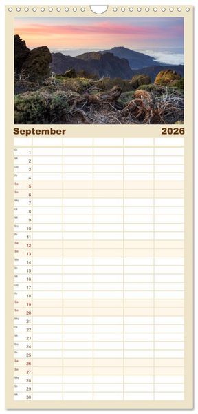 Produktbild: Familienplaner 2026 - La Palma - La Isla Bonita mit 5 Spalten (Wandkalender, 21 x 45 cm) CALVENDO