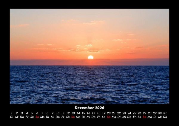 Produktbild: Sonnenunterg&auml;nge 2026 Fotokalender DIN A3