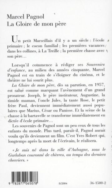 Produktbild: La gloire de mon pere