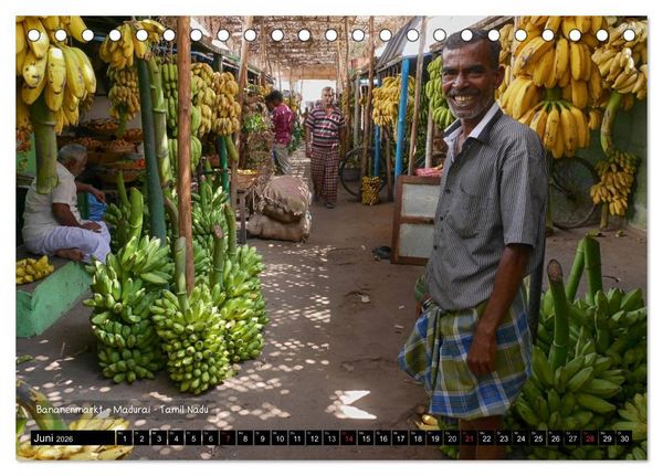Produktbild: Der zauberhafte S&uuml;den Indiens (Tischkalender 2026 DIN A5 quer), CALVENDO Monatskalender