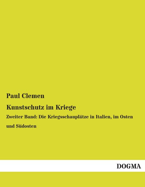 Produktbild: Kunstschutz im Kriege