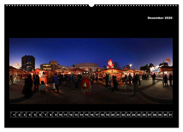 Produktbild: Vancouver / Kanada in faszinierender 360&deg; Panorama-Photographie (Wandkalender 2026 DIN A2 quer), CALVENDO Monatskalender