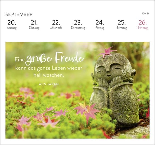 Produktbild: Postkartenkalender 2027: Harmonie und Lebensgl&uuml;ck
