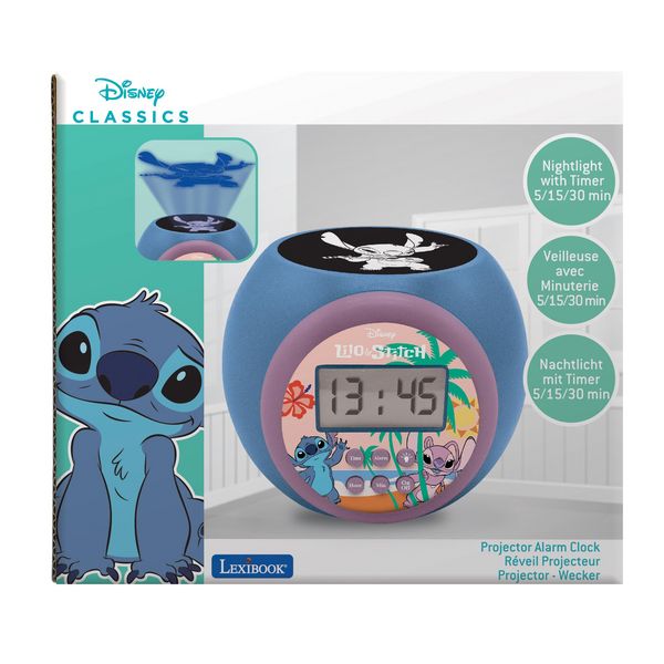 Produktbild: Stitch Projektionswecker mit Timer