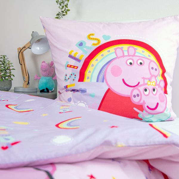 Produktbild: Klaus Hering 4486426050 - Peppa Pig Bettw&auml;sche, Peppa Pig, 80x80+135x200 cm