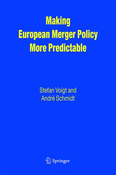 Produktbild: Making European Merger Policy More Predictable