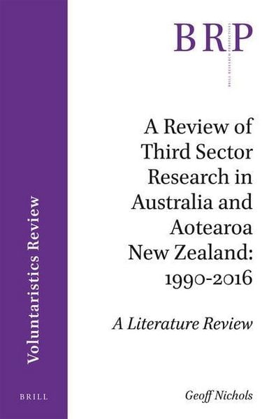 Produktbild: A Review of Third Sector Research in Australia and Aotearoa New Zealand: 1990-2016