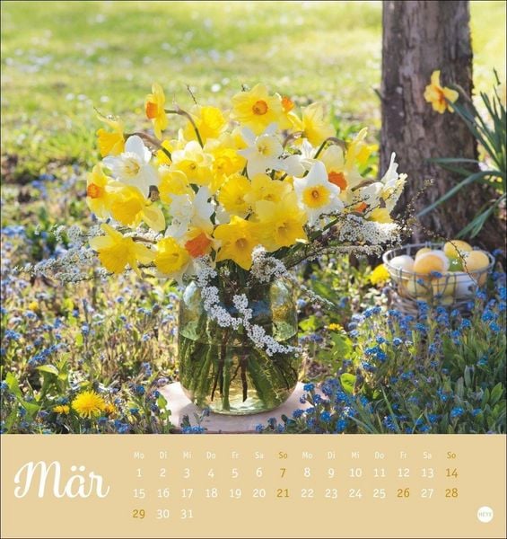Produktbild: Herzliche Blumengr&uuml;&szlig;e Postkartenkalender 2027