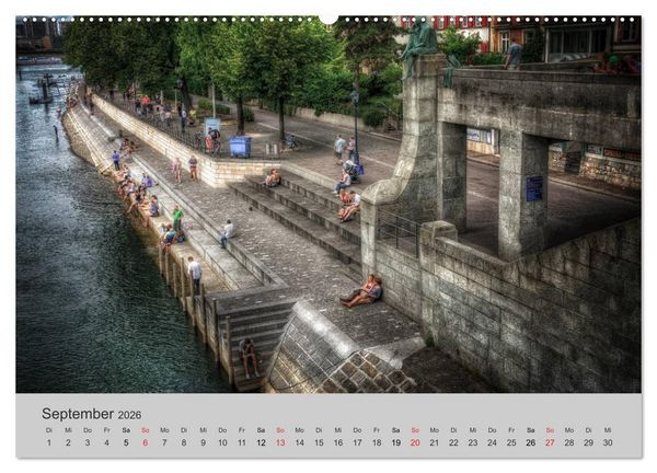Produktbild: Basel, eine Stadt am Rhein (hochwertiger Premium Wandkalender 2026 DIN A2 quer), Kunstdruck in Hochglanz