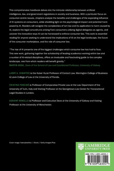 Produktbild: The Cambridge Handbook of AI and Consumer Law