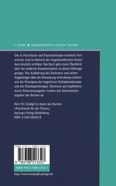 Produktbild: Angstkrankheiten und ihre Therapie