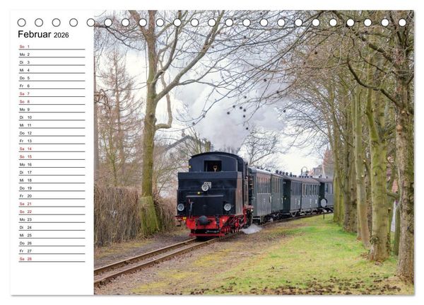 Produktbild: Die Mansfelder Bergwerksbahn (Tischkalender 2026 DIN A5 quer), CALVENDO Monatskalender