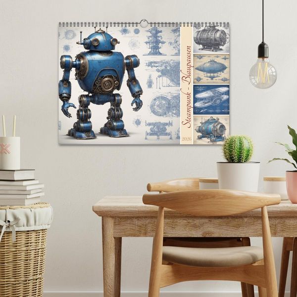 Produktbild: Steampunk - Blaupausen (Wandkalender 2026 DIN A3 quer), CALVENDO Monatskalender