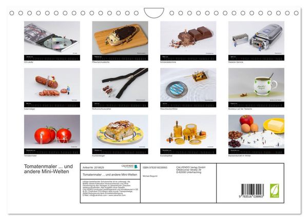 Produktbild: Tomatenmaler ... und andere Mini-Welten (Wandkalender 2026 DIN A4 quer), CALVENDO Monatskalender