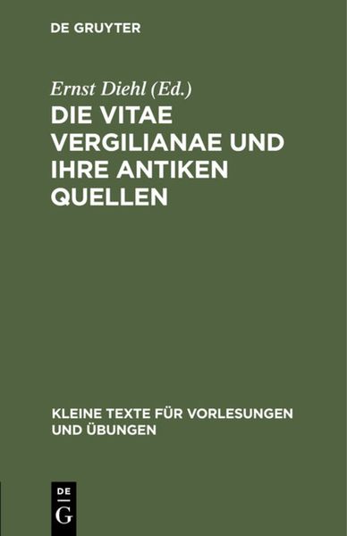 Produktbild: Die Vitae Vergilianae und ihre antiken Quellen