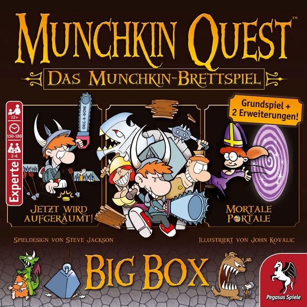 Produktbild: Munchkin Quest: Das Brettspiel, 2. Edition