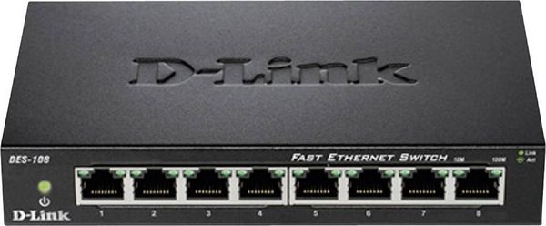 D-Link DES-108 DES-108 Netzwerk Switch 8 Port 100MBit/s