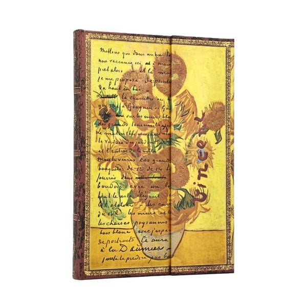 Produktbild: Notizbuch Van Gogh, Sonnenblumen Midi Unliniert