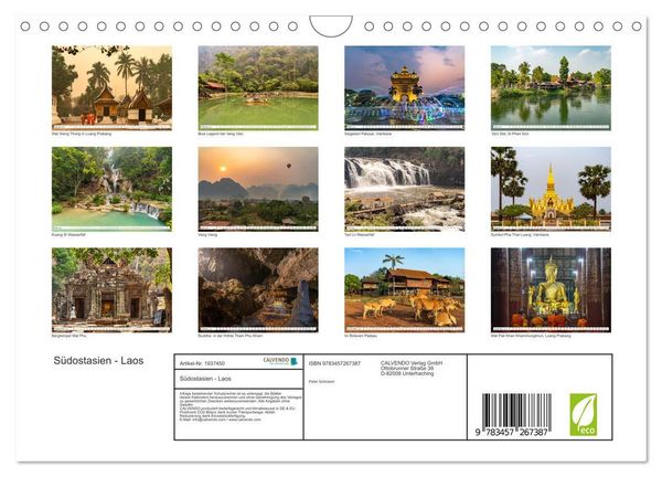 Produktbild: S&uuml;dostasien - Laos (Wandkalender 2026 DIN A4 quer), CALVENDO Monatskalender