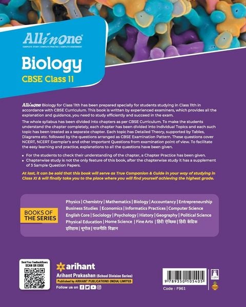 Produktbild: All In One Class 11th Biology for CBSE Exam 2024