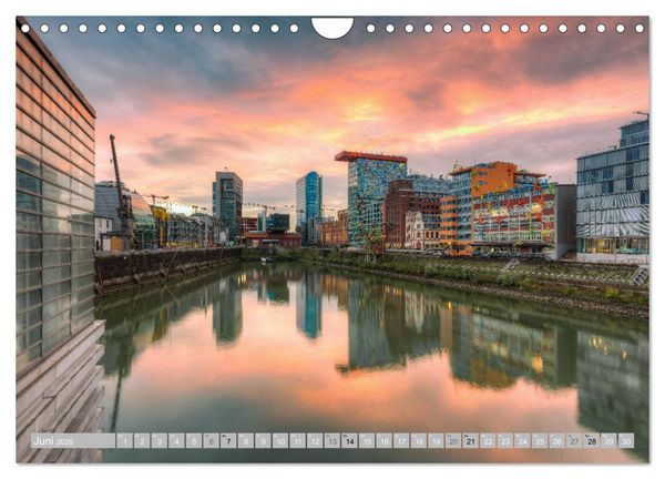 Produktbild: Wundersch&ouml;nes D&uuml;sseldorf (Wandkalender 2026 DIN A4 quer), CALVENDO Monatskalender